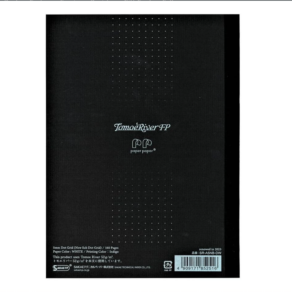 Tomoe River - Notebook softcover 5mm Dot Grid / A5 / White / 52 g/m2-Notitieboek-DutchMills