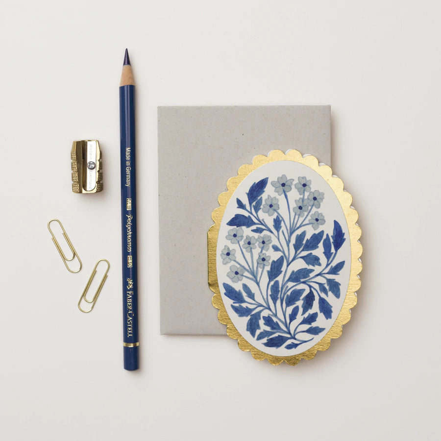 Wanderlust Paper Co. - Blue Flora Mini-Kaart-DutchMills