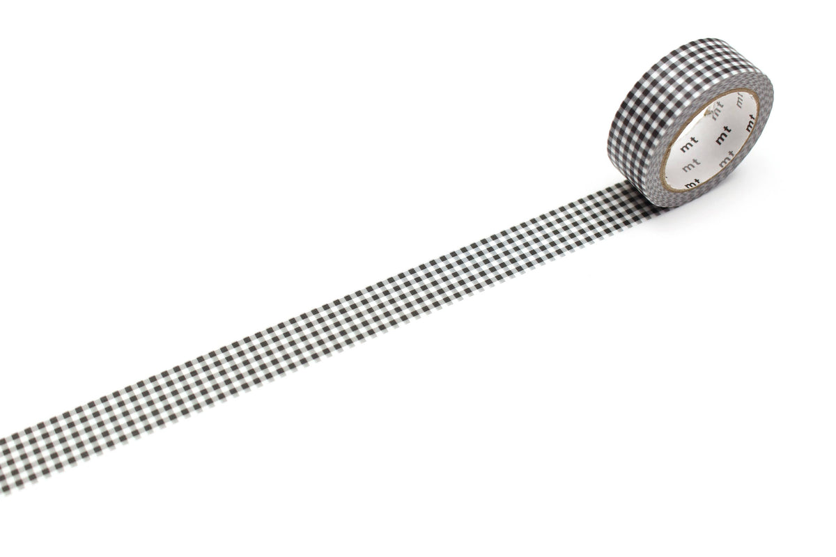 Washi Tape - black checkered / mt basic MT01D547Z-DutchMills