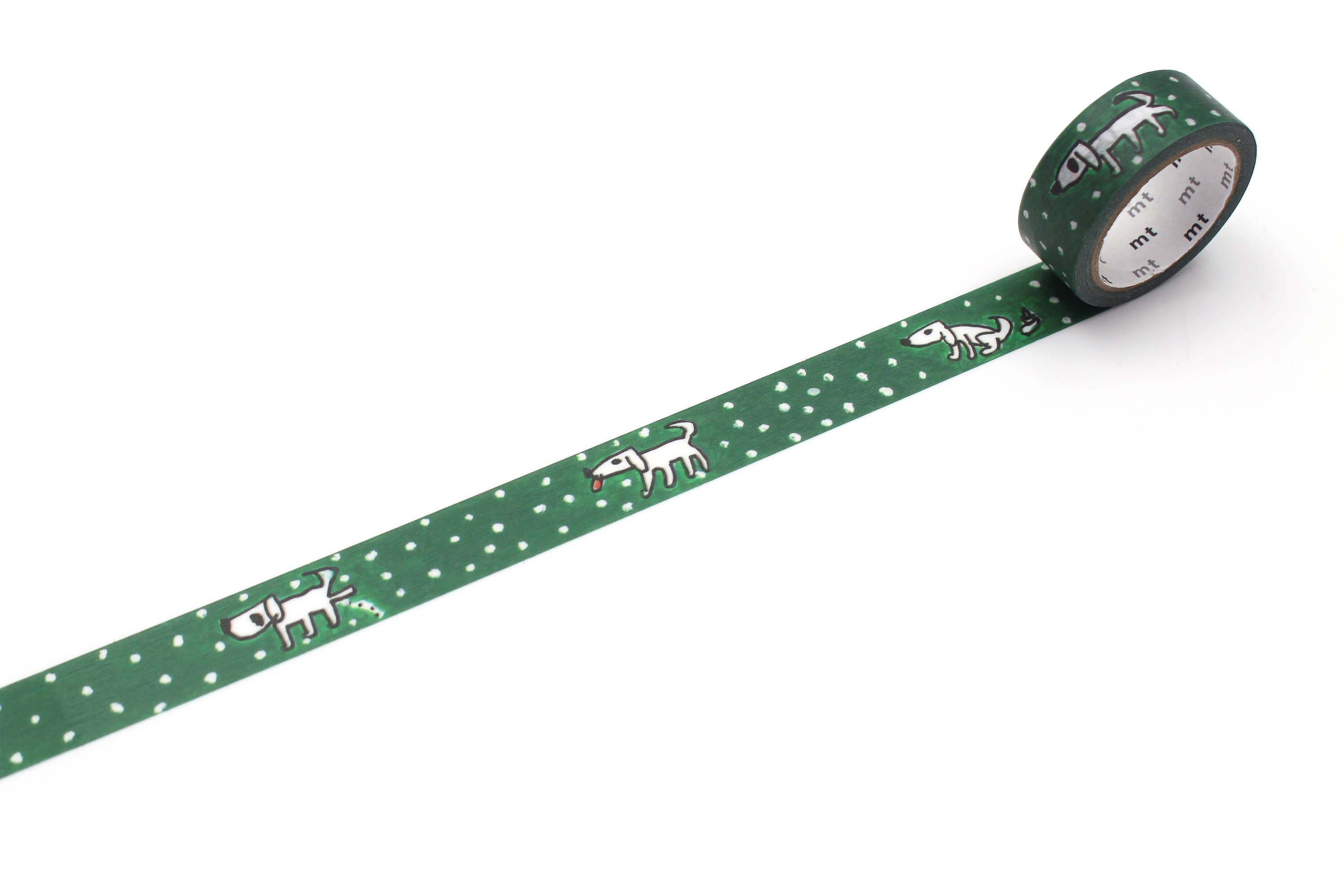Washi Tape - Dog by Makoto Matsubayashi / MTMATU03EZ-DutchMills