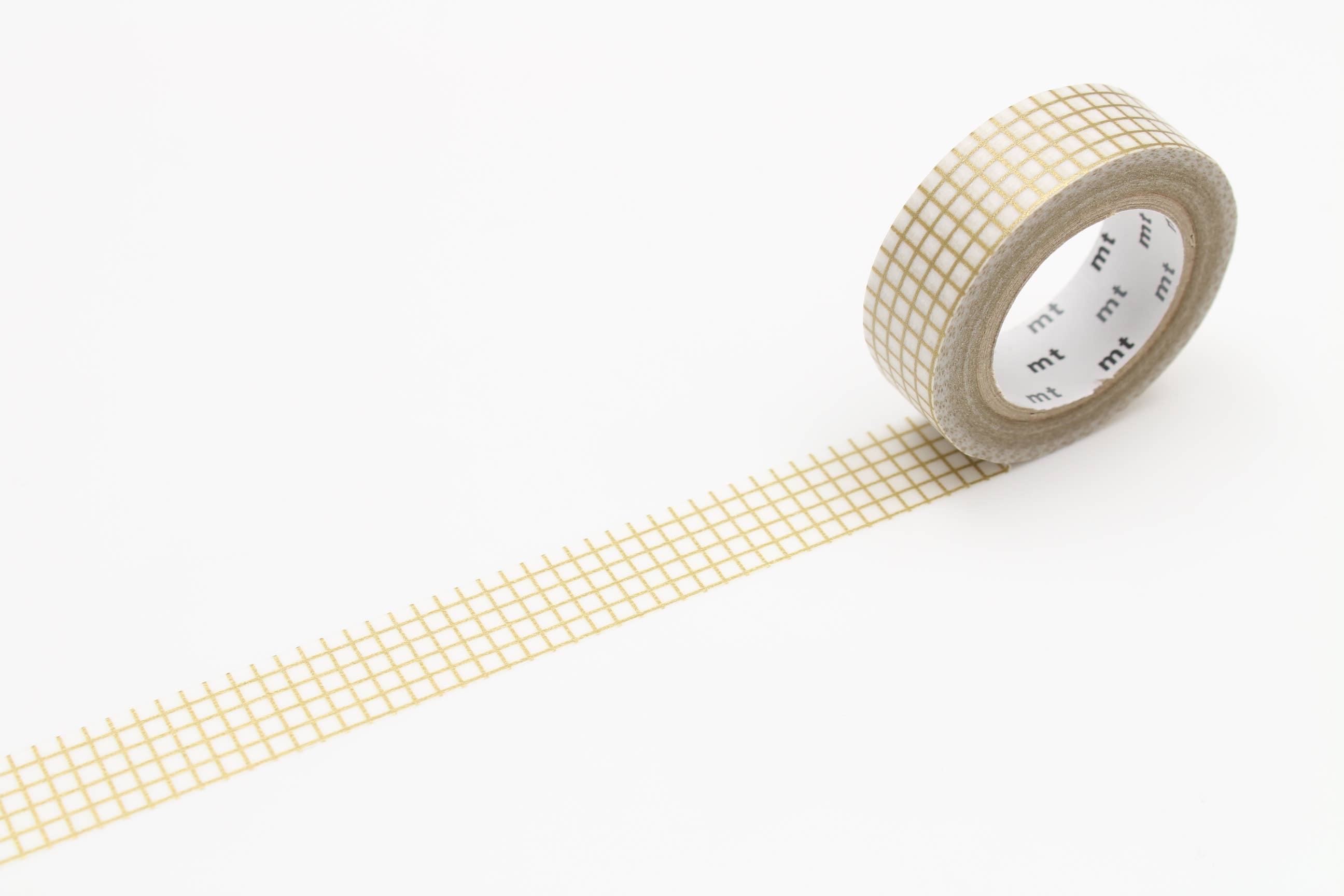 Washi Tape - gold checkered hougan / mt basic MT01D398RZ-DutchMills