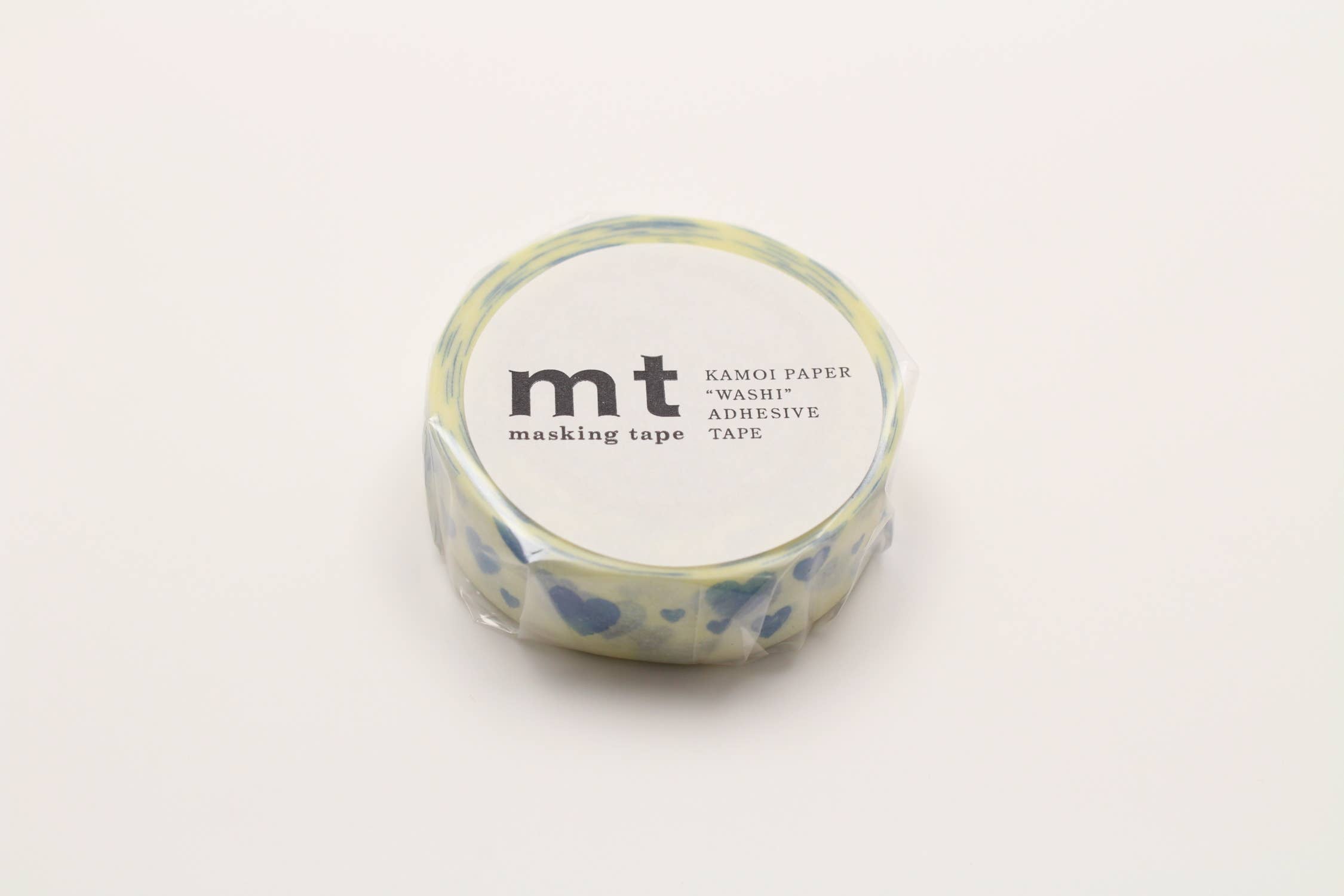 Washi Tape heart stamp blue mt basic MT01D332RZ-DutchMills