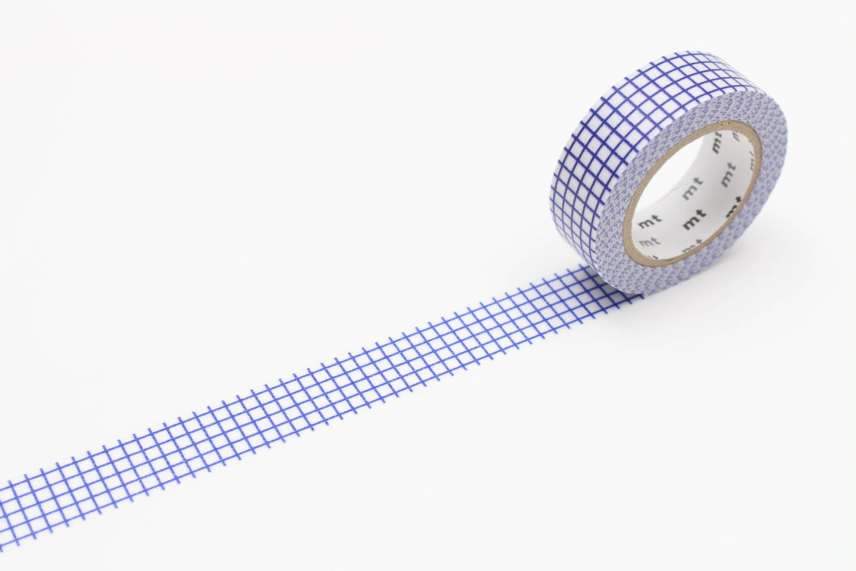 Washi Tape - hougan blue checkered / mt basic MT01D396RZ-DutchMills