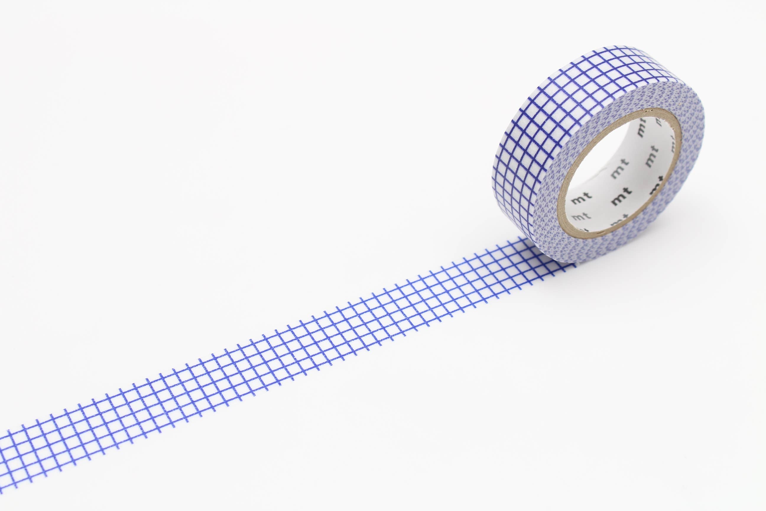 Washi Tape - hougan blue checkered / mt basic MT01D396RZ-DutchMills
