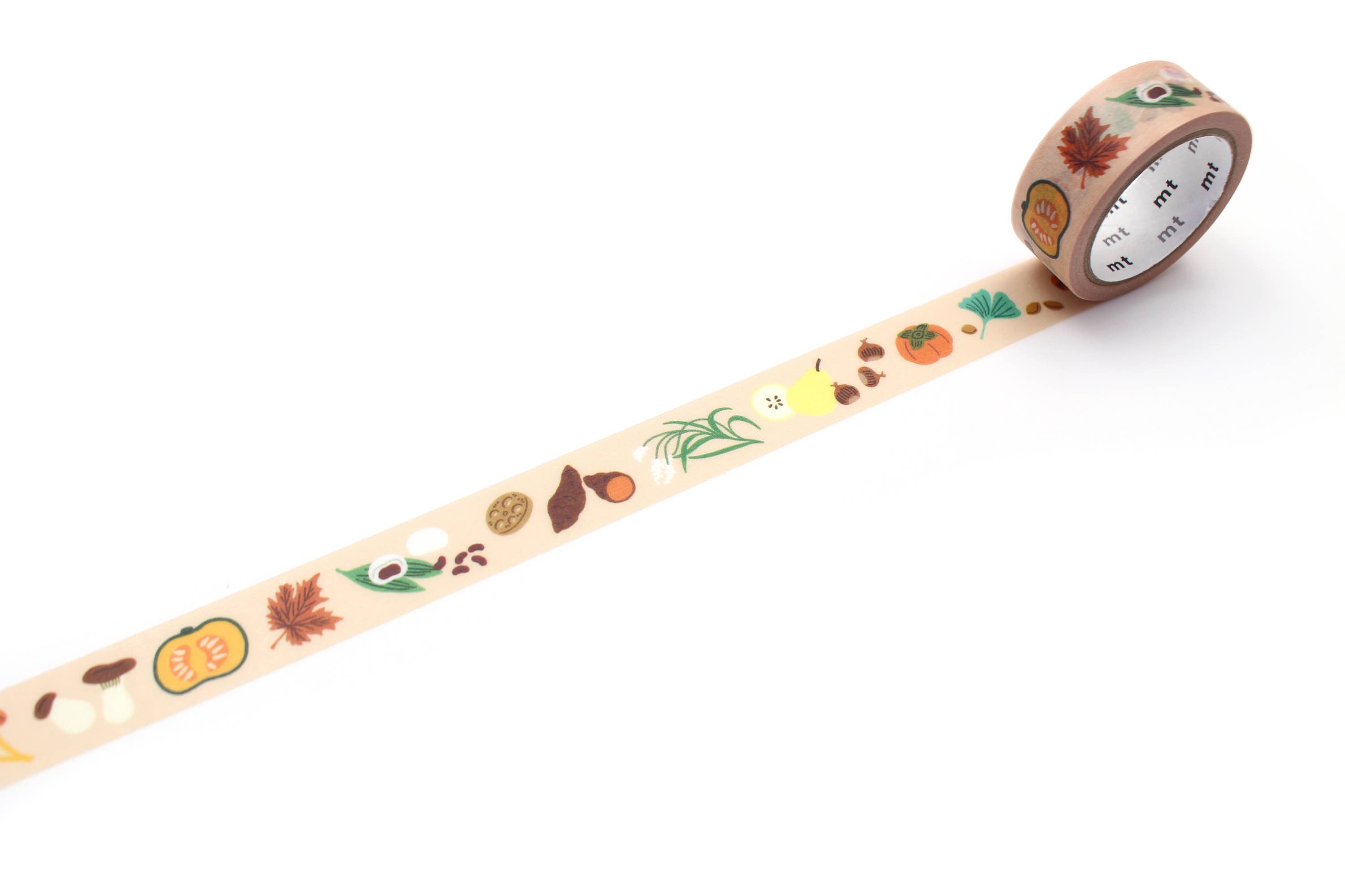 Washi Tape - Léa Maupetit / Autumn Fruit MTLEAM06EZ-DutchMills