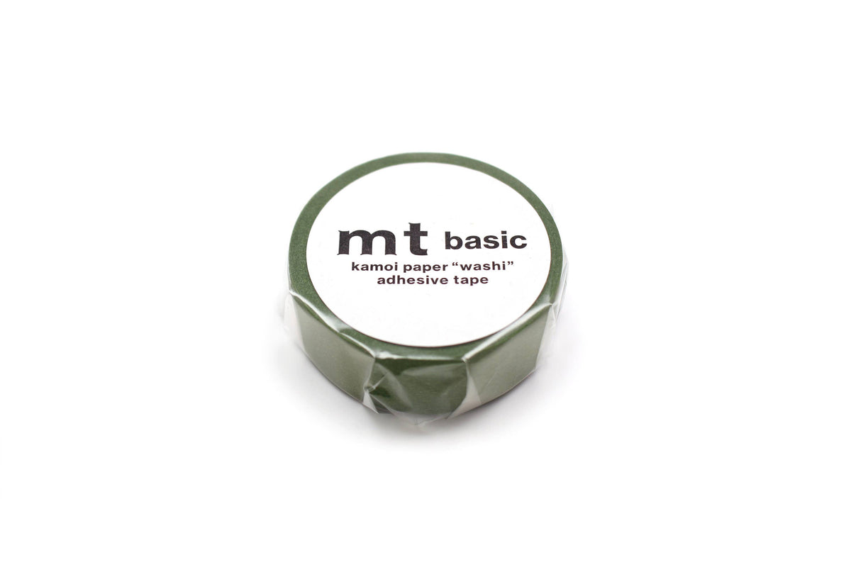 Washi Tape - olive green matte / MT01P527Z-DutchMills