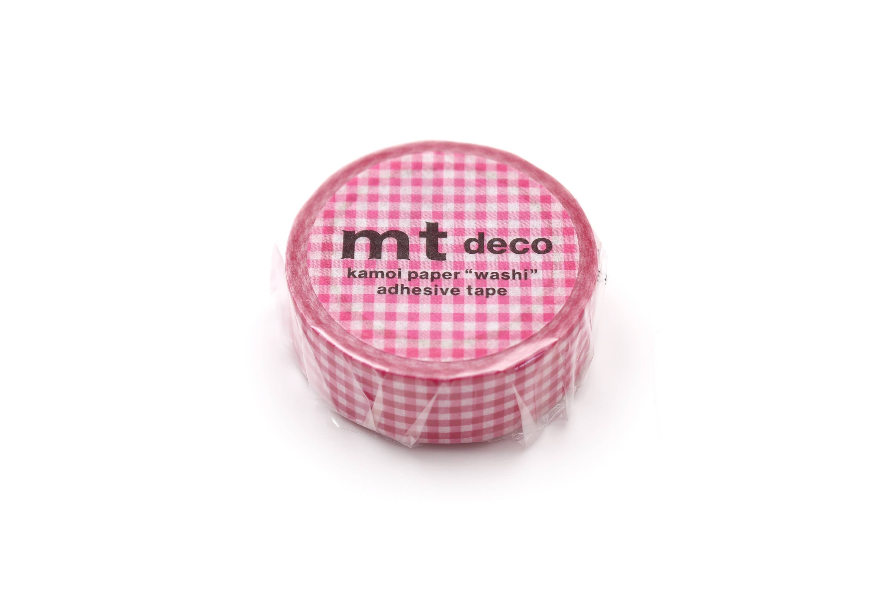 Washi Tape - pink check pattern / mt basic MT1D564EZ-DutchMills