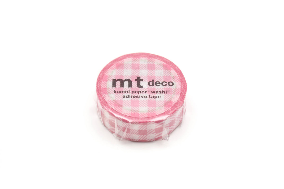 Washi Tape - pink checkered / mt basic MT01D548Z-DutchMills