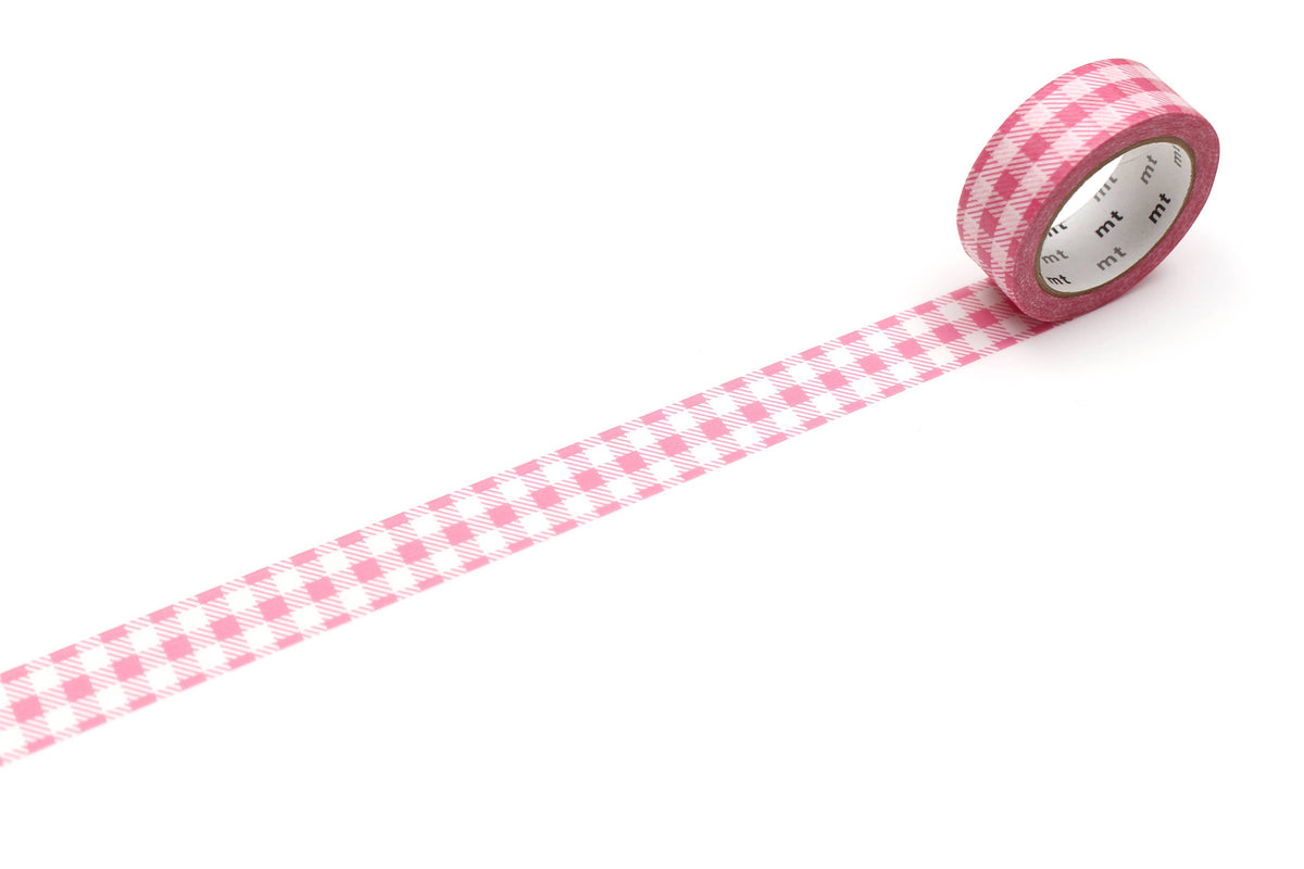 Washi Tape - pink checkered / mt basic MT01D548Z-DutchMills