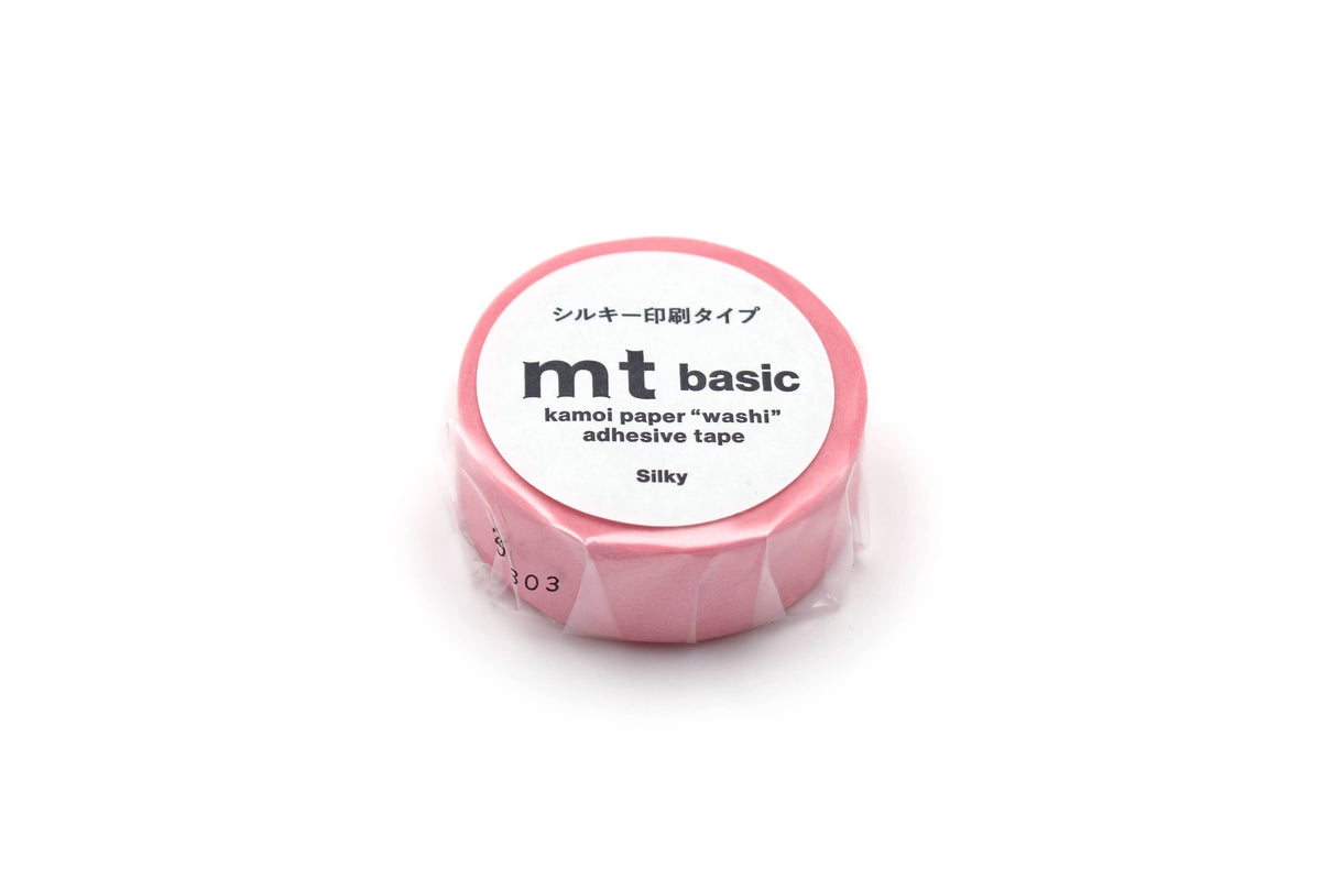 Washi tape pink soft glossy / mt basic MT1P584EZ-DutchMills