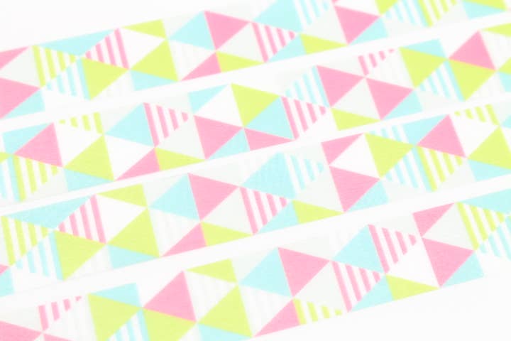 Washi Tape - shimasankaku pink mt basic MT01D289RZ-DutchMills