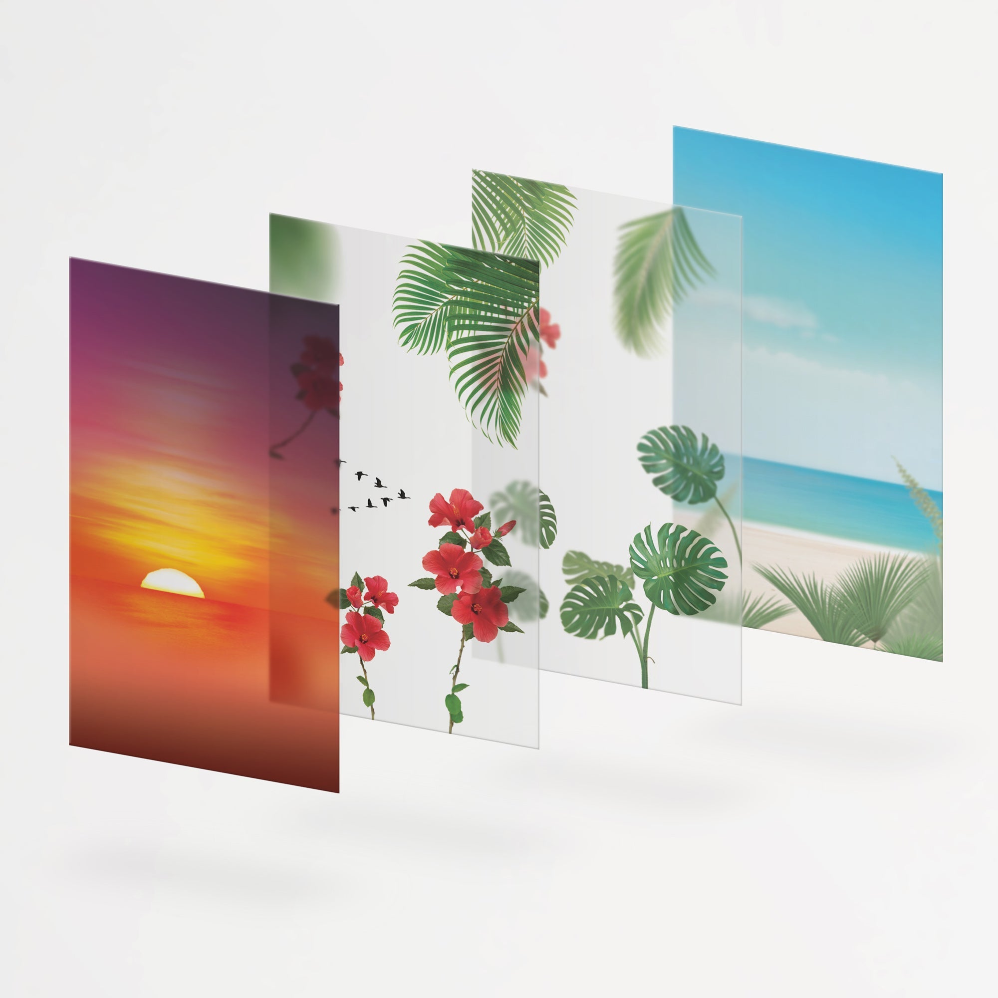 Appree - Nature Scene Sticker - Tropical Sunset-Sticker-DutchMills