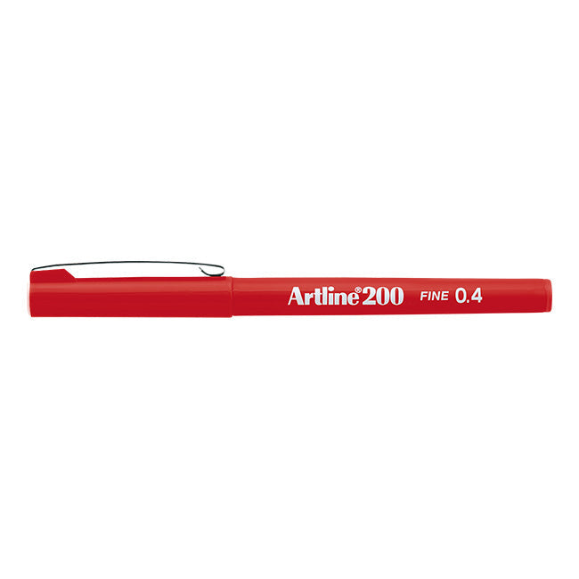 Artline 200 - Fineliner 0.4mm Red-Stift-DutchMills
