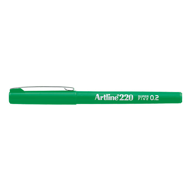 Artline 220 - Fineliner 0.2mm Green-Stift-DutchMills
