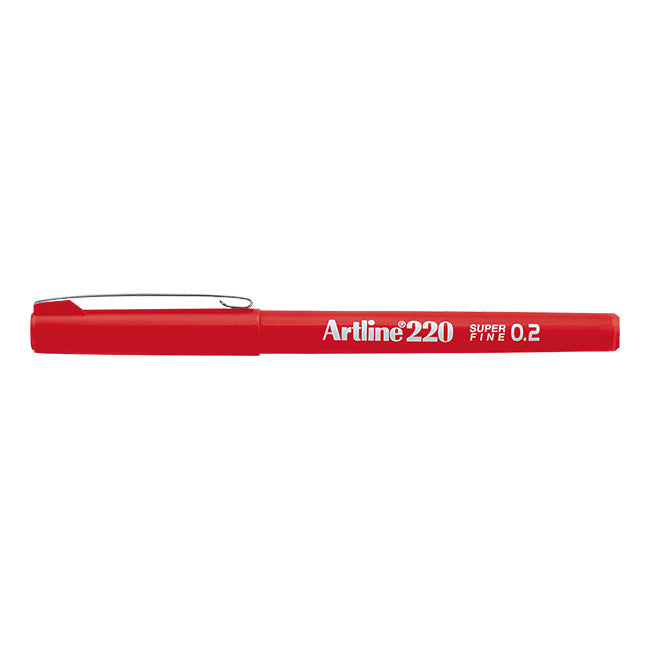 Artline 220 - Fineliner 0.2mm Red-Stift-DutchMills