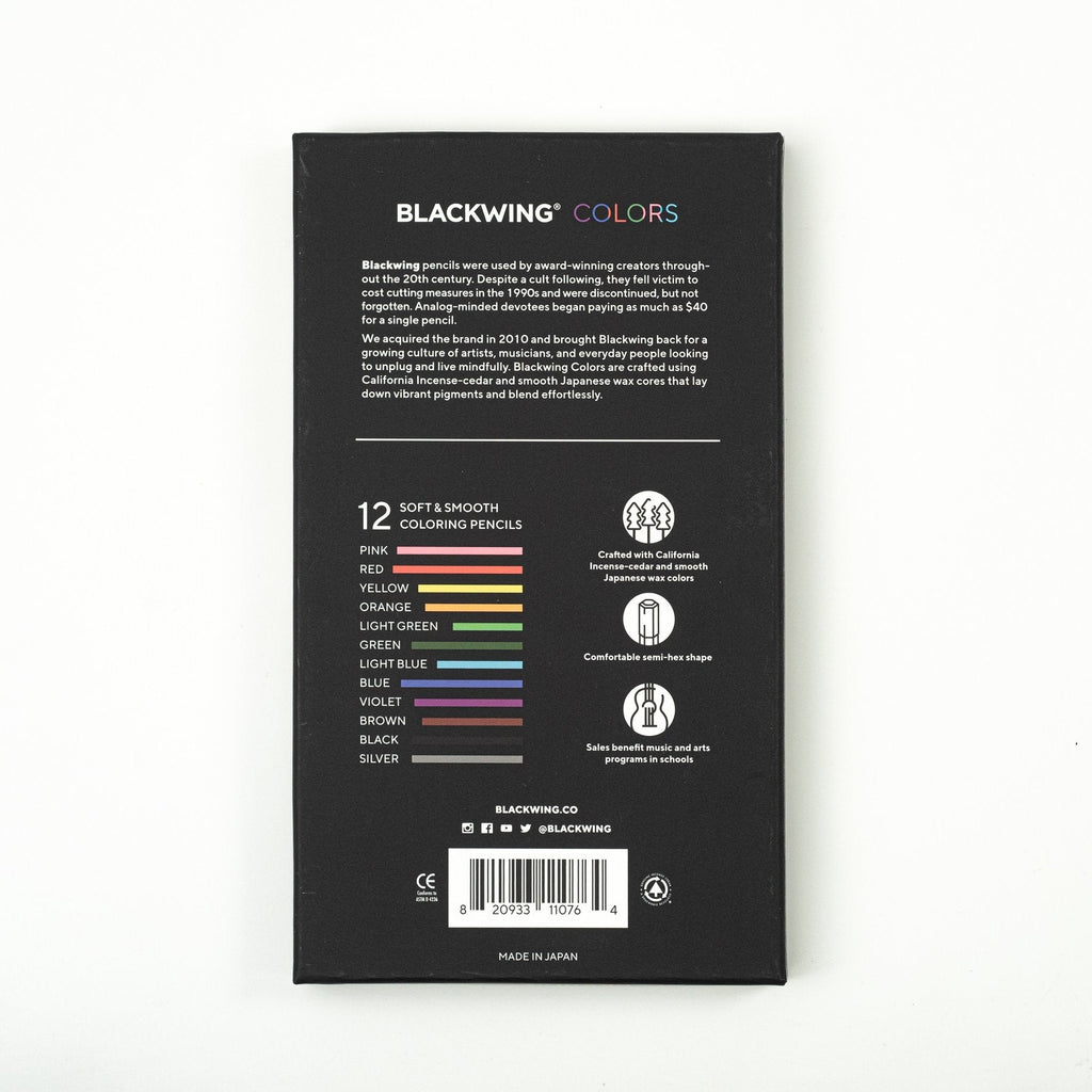 Blackwing - Colors (doos 12 potloden)-Potlood-DutchMills