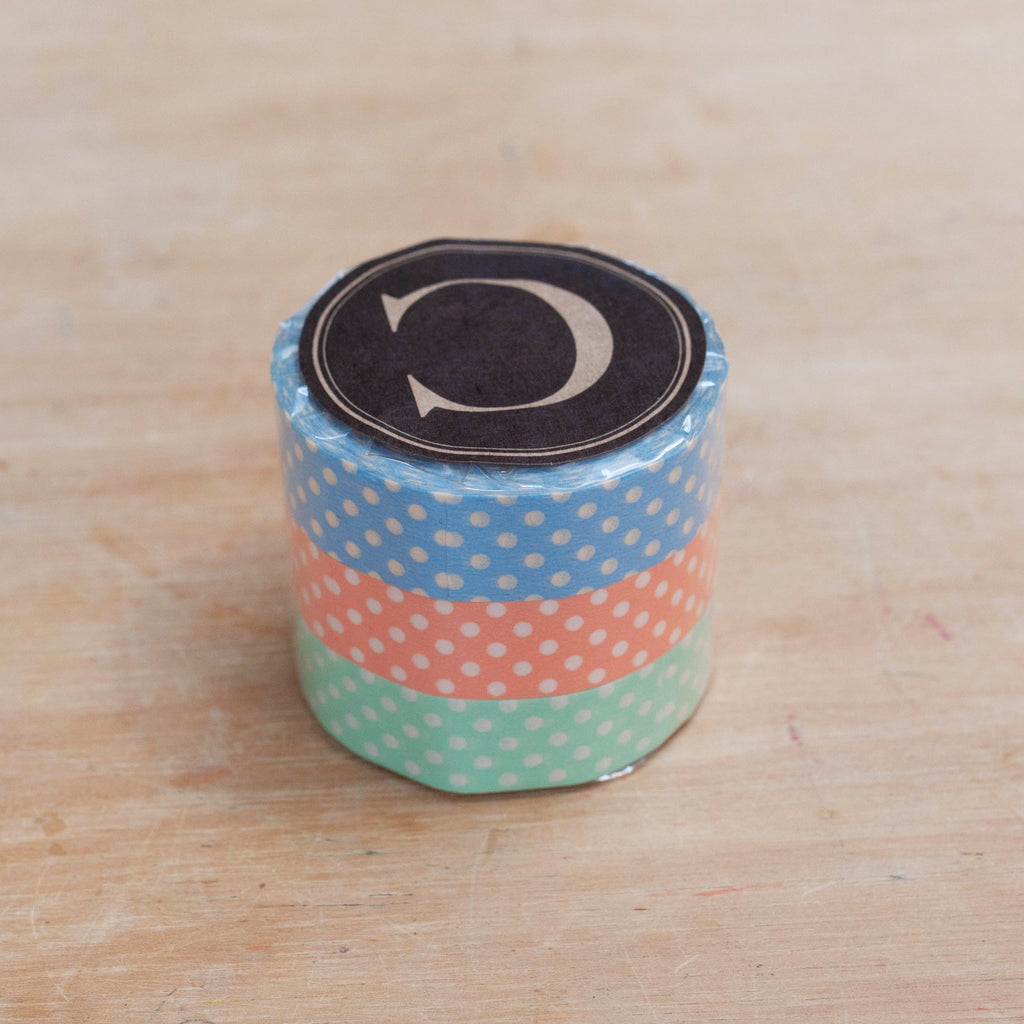 Classiky - Dots Masking Tape (3 colors set)-Maskingtape-DutchMills