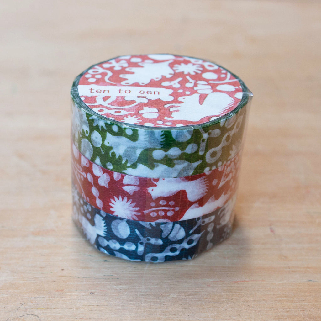 Classiky - Forest of Squirrel Masking Tape (set van 3)-Maskingtape-DutchMills