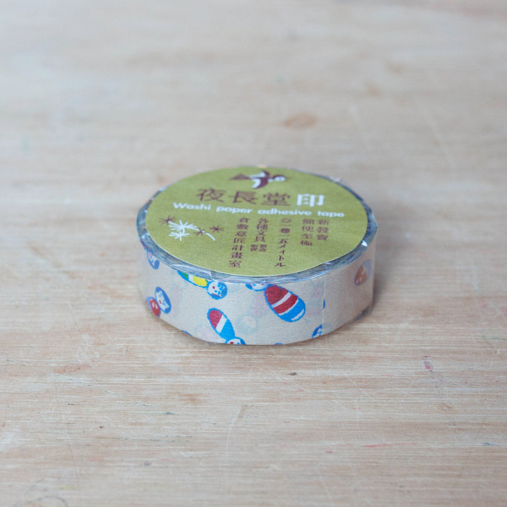 Classiky - KOKESHI Doll Masking Tape (Camel)-Maskingtape-DutchMills
