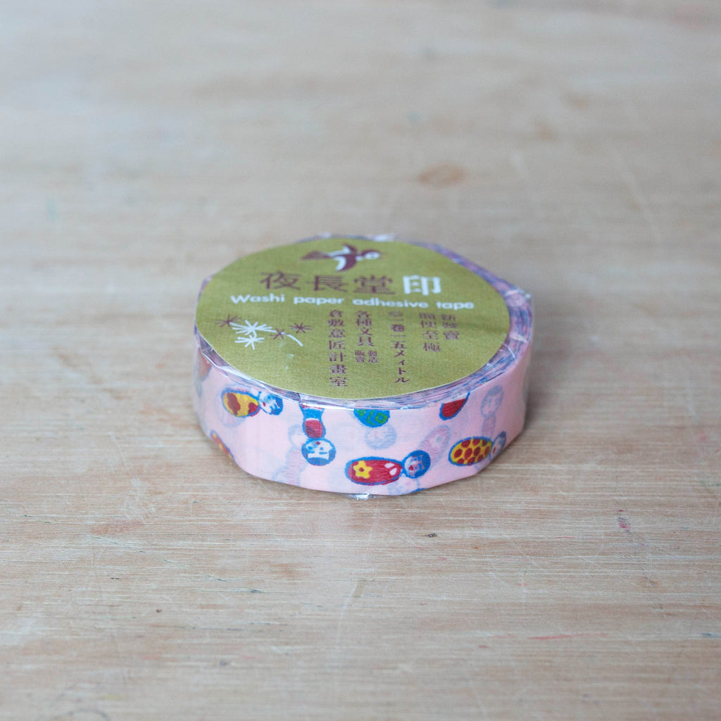 Classiky - KOKESHI Doll Masking Tape (Pink)-Maskingtape-DutchMills