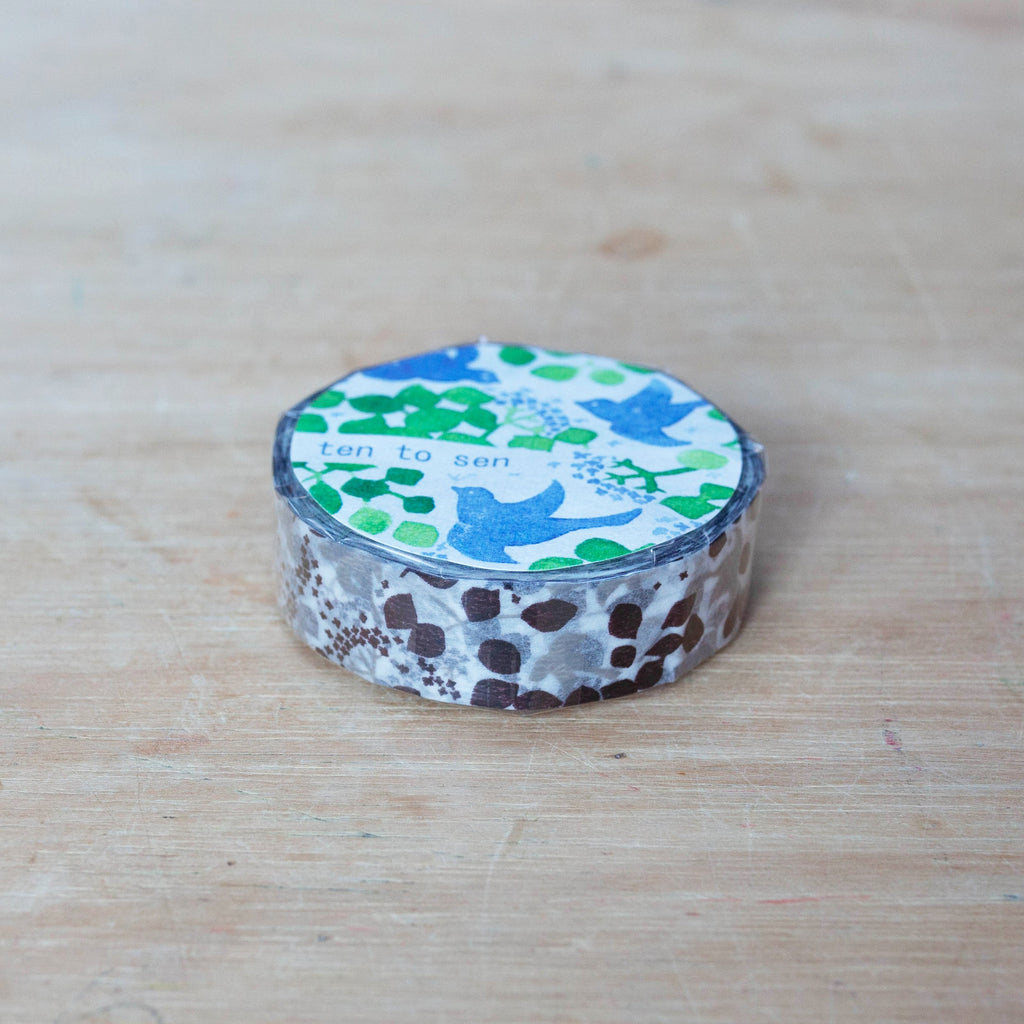 Classiky - Message Bird Masking Tape (Brown)-Maskingtape-DutchMills
