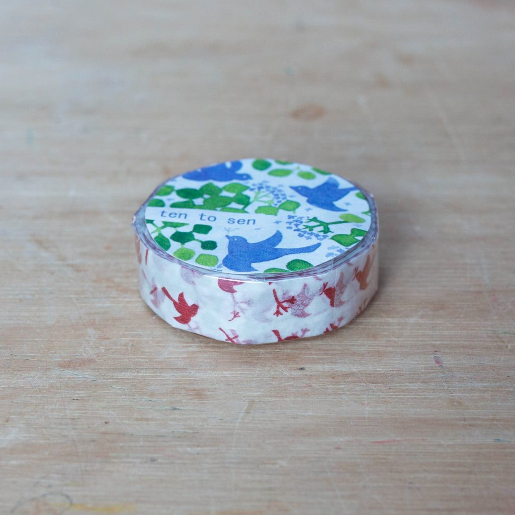 Classiky - Message Bird Masking Tape (Rouge)-Maskingtape-DutchMills