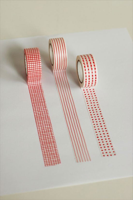 Classiky - Mitsou Masking Tape 3 design set (Red)-Maskingtape-DutchMills