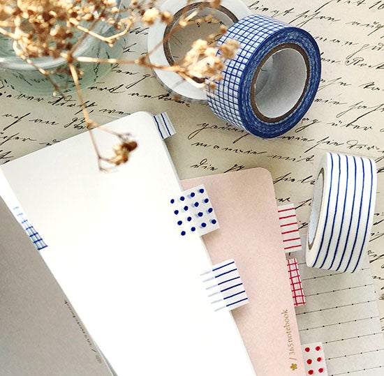 Classiky - Mitsou Masking Tape 3 design set (Red)-Maskingtape-DutchMills