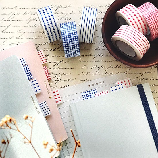 Classiky - Mitsou Masking Tape 3 design set (Red)-Maskingtape-DutchMills