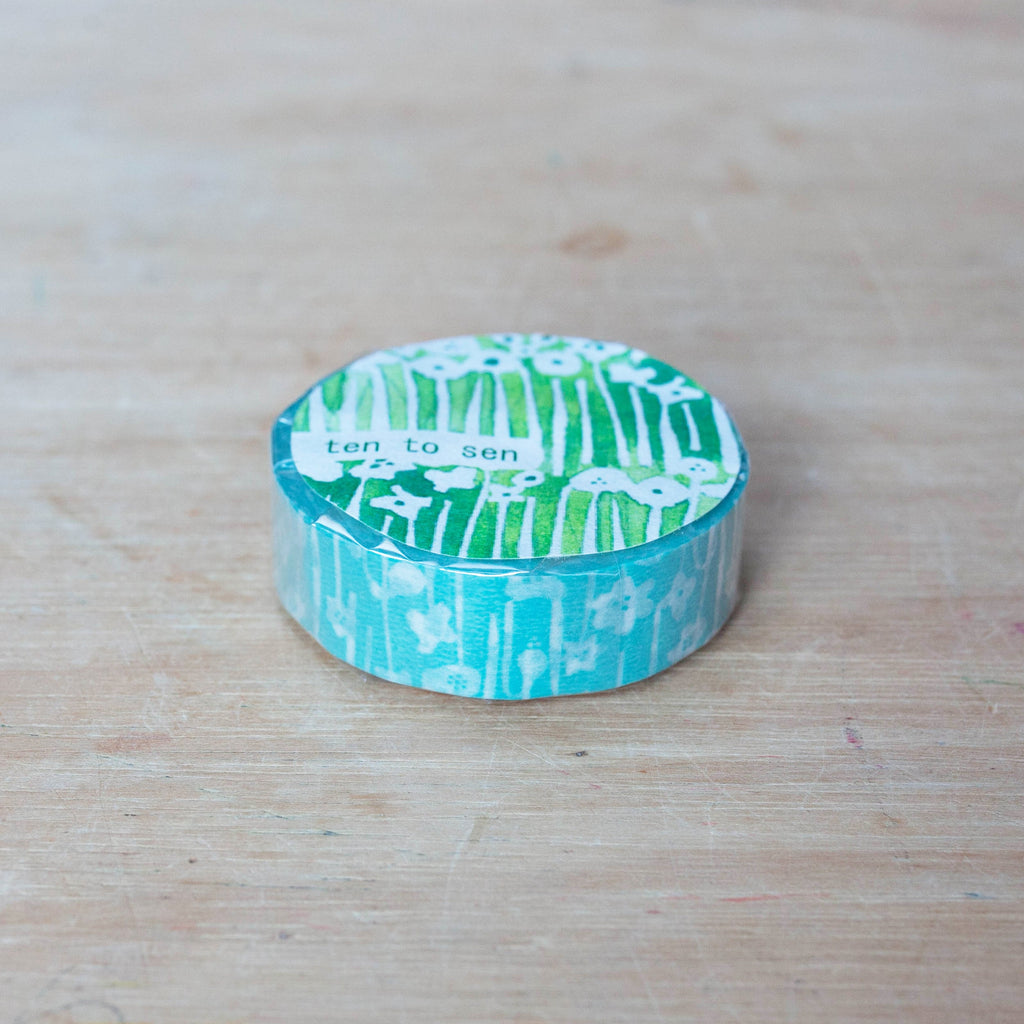Classiky - Small Flower Masking Tape (Blue)-Maskingtape-DutchMills