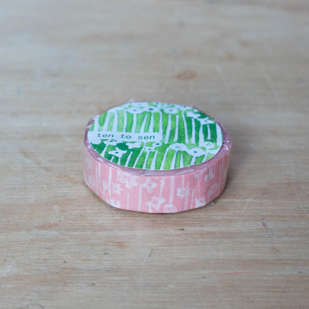 Classiky - Small Flower Masking Tape (Pink)-Maskingtape-DutchMills