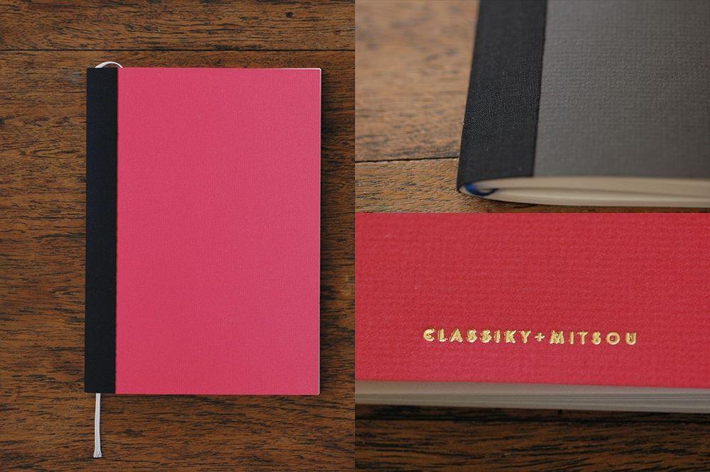 Classiky - Thread Stitching Notebook Plain (Fuchsia Pink)-Notitieboek-DutchMills