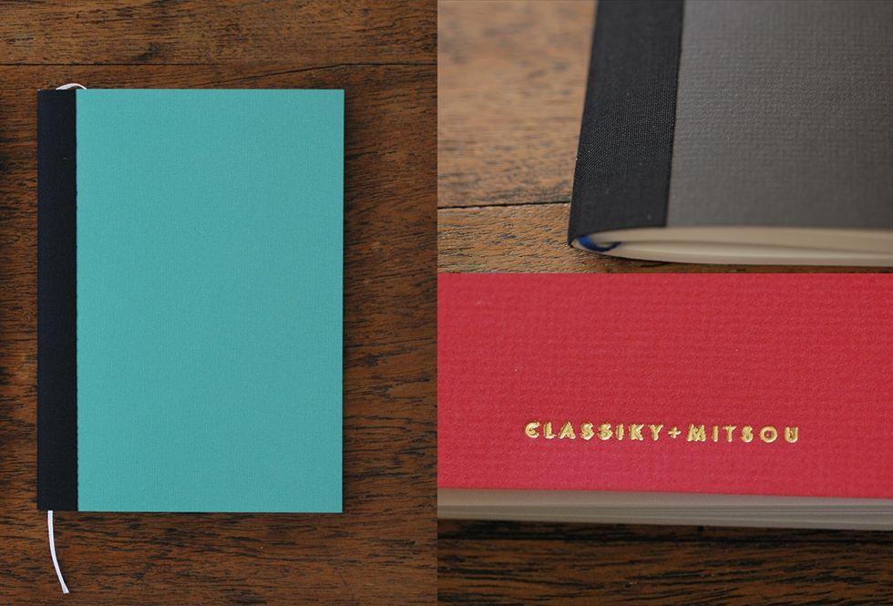 Classiky - Thread Stitching Notebook Plain (Turqoise Blue)-Notitieboek-DutchMills