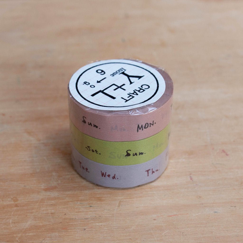 Classiky - Weekly Masking Tape (3 colors set)-Maskingtape-DutchMills