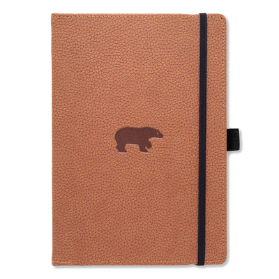 Dingbats* - A4+ Wildlife Brown Bear Notebook - Dotted-Notitieboek-DutchMills