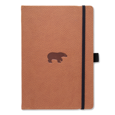 Dingbats* - A4+ Wildlife Brown Bear Notebook - Lined-Notitieboek-DutchMills