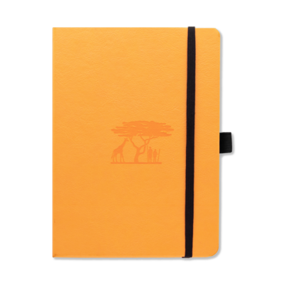 Dingbats* - A5+ Earth Tangerine Serengeti Journal - Dotted-Notitieboek-DutchMills