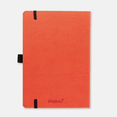 Dingbats A5+ Wildlife Orange Tiger Notebook Lined Back
