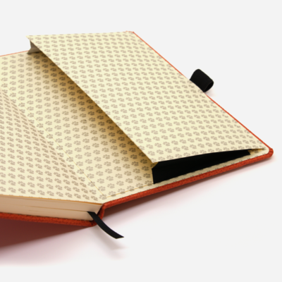Dingbats A5+ Wildlife Orange Tiger Notebook Lined Inside Back