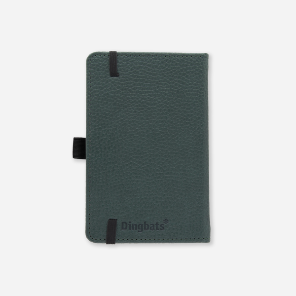 Dingbats* - A6 Wildlife Green Deer Notebook - Dotted-Notitieboek-DutchMills