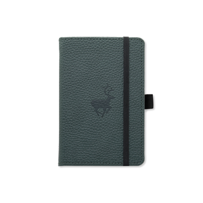 Dingbats* - A6 Wildlife Green Deer Notebook - Dotted-Notitieboek-DutchMills