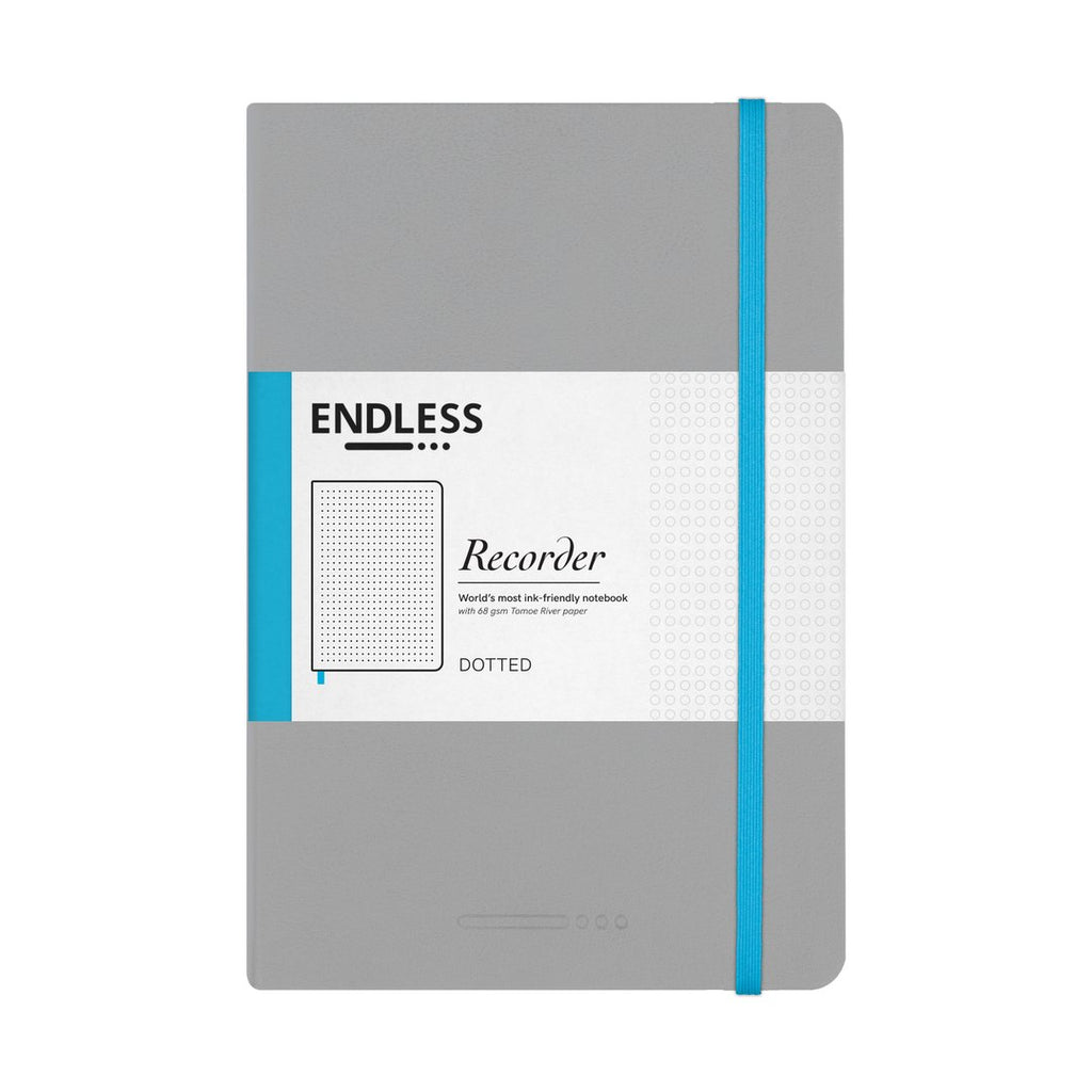 Endless - Recorder Notebook - Grey - Dotted-Notitieboek-DutchMills
