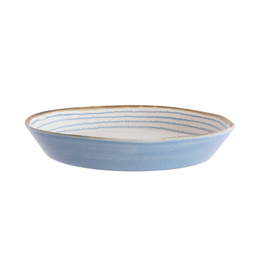 Feinkost Machado - Keramische serveerschaal draad blauw 32cm-Aardewerk-DutchMills