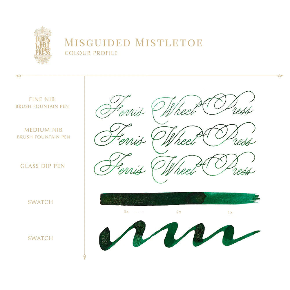 Ferris Wheel Press - 38ml Misguided Mistletoe Ink-Inkt-DutchMills