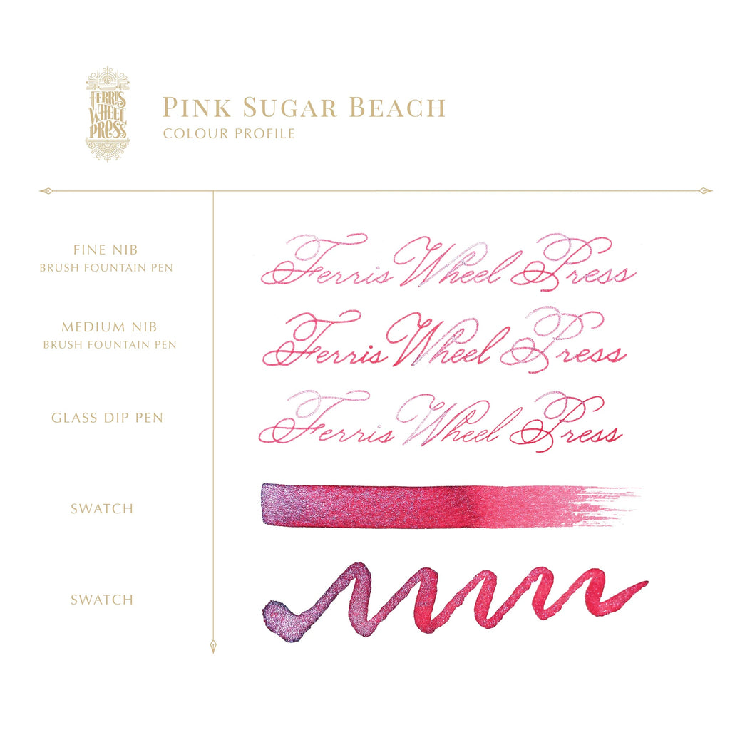 Ferris Wheel Press - 38ml Pink Sugar Beach Ink-Inkt-DutchMills