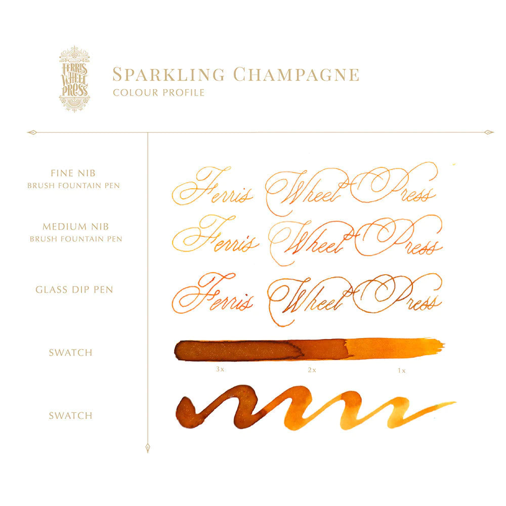 Ferris Wheel Press - 38ml Sparkling Champagne Ink-Inkt-DutchMills