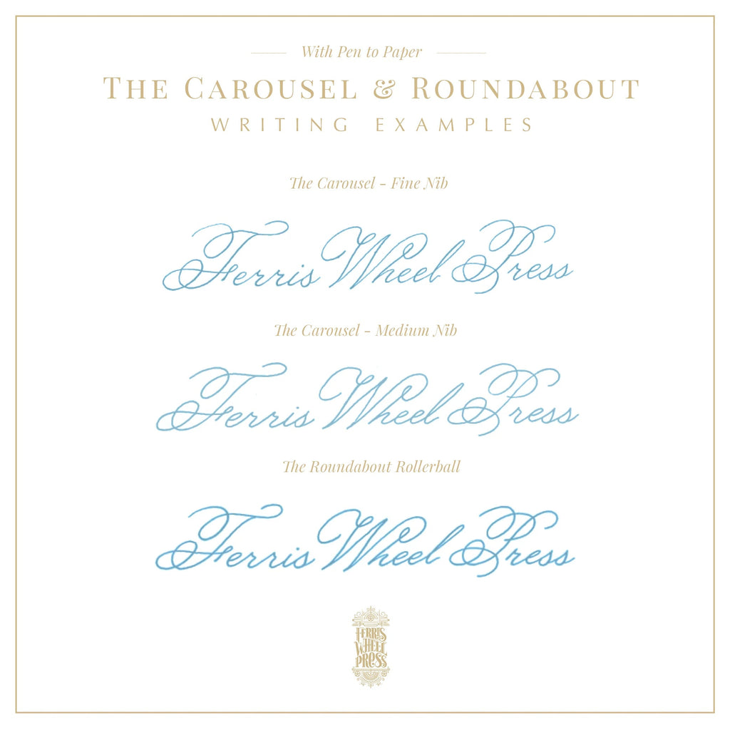 Ferris Wheel Press - The Roundabout Rollerball Pen - Forget Me Not-Rollerball-DutchMills
