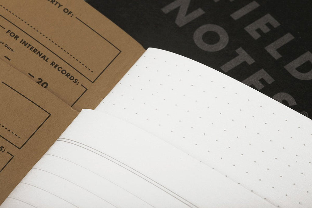 Field Notes - Pitch Black Memo Book - Ruled-Notitieboek-DutchMills