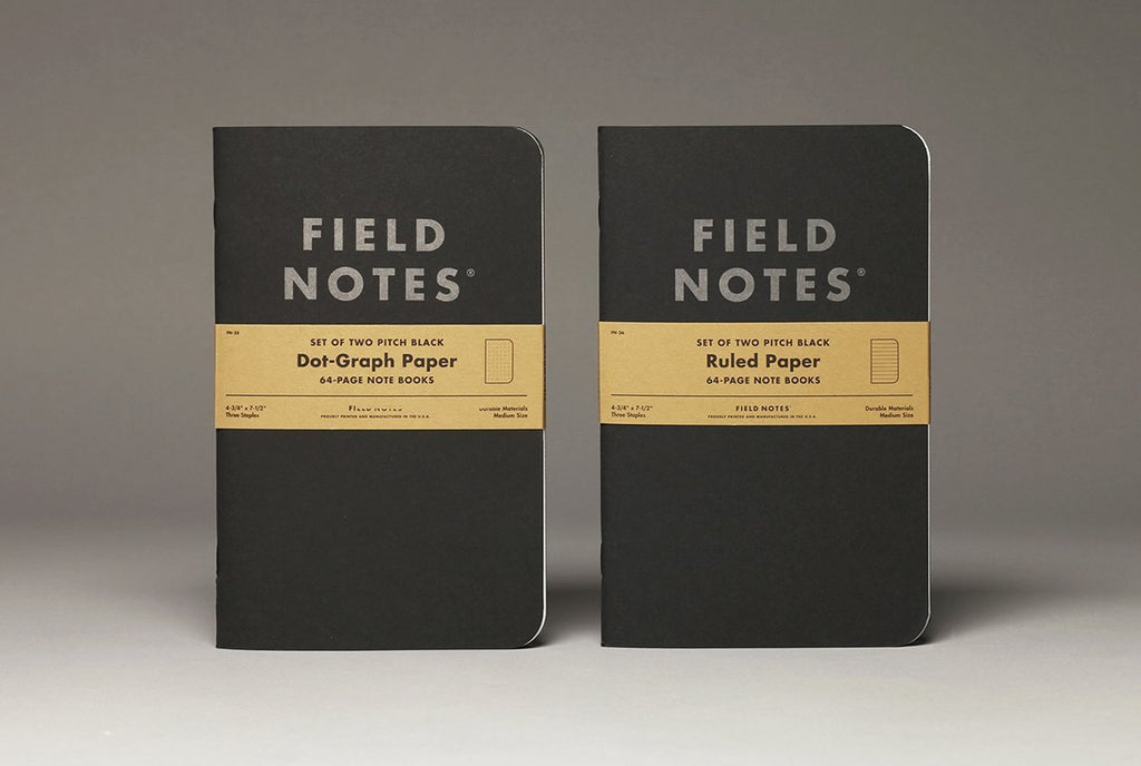 Field Notes - Pitch Black Note Book - Dot-Graph-Notitieboek-DutchMills
