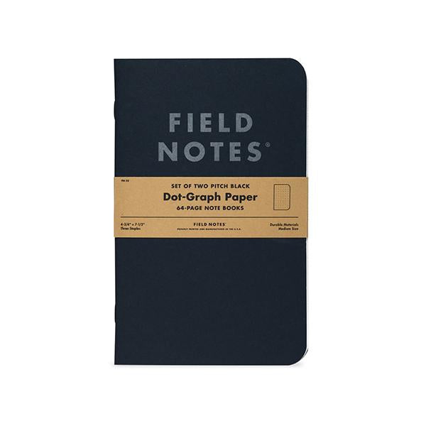 Field Notes - Pitch Black Note Book - Ruled-Notitieboek-DutchMills